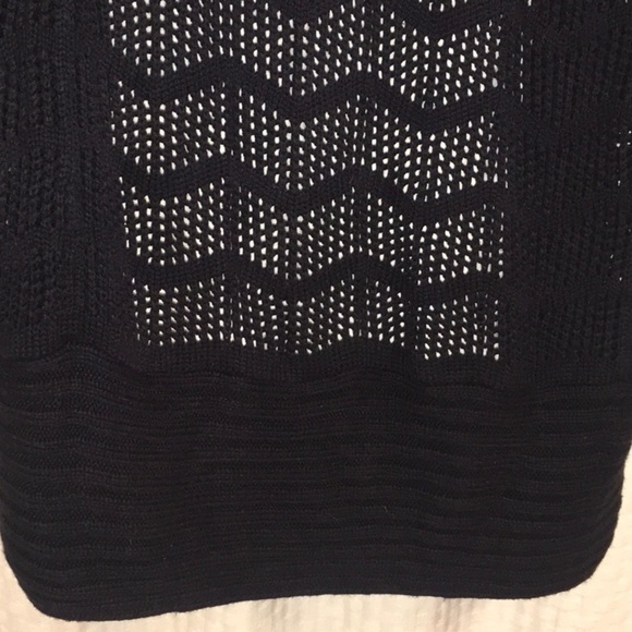 Candies Sweater women’s size xs junior black longer sweater see thru - Picture 10 of 15